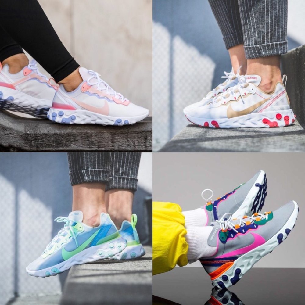 SOLD Nike React Element 55 Sneakers - Picture 1 of 7